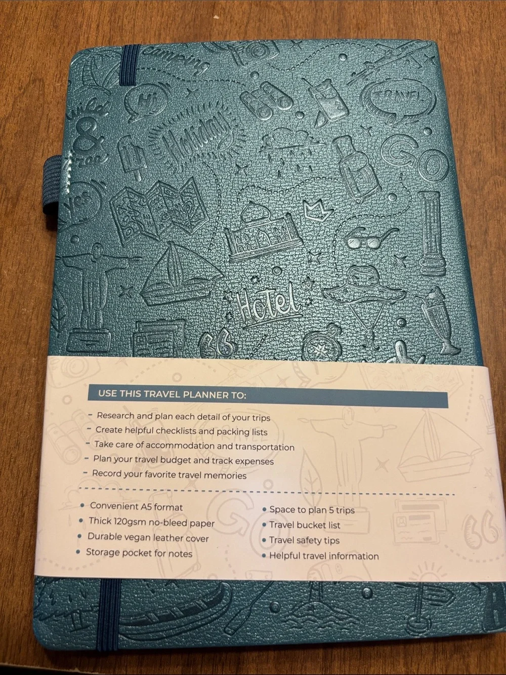 Teal Travel Planner Hardcover